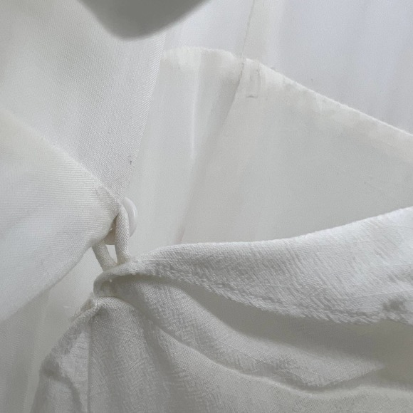 Cupcakes And Cashmere White Wrap Tunic Dress Layered Ruffle Sleeveless Small - Picture 8 of 12